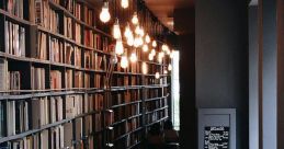 Coffee Library The faint hum of a coffee grinder revving in the distance could be heard throughout the library, adding a
