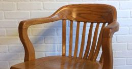 Wooden chair Library