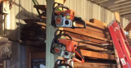 Chain saw Library When you think of a chain saw, the first that comes to mind is the engine attempting to start. The