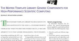 Matrix Library