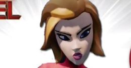 Captain Marvel in Disney Infinity, showcasing her superhero costume and dynamic pose, ready for action and adventure.