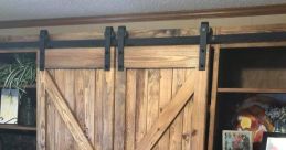 Wooden Barn Door Library