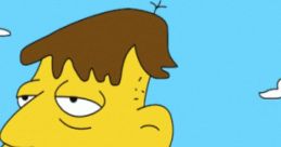 Cletus Spuckler, voiced by Hank Azaria, with a unique expression against a blue sky backdrop.