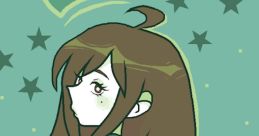 Cuki Kuin character illustration by Cukizilla, showcasing a girl with long hair and a stylish outfit against a green background.