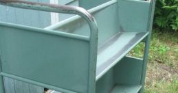 Metal cart Library