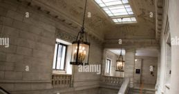 Public stairwell Library