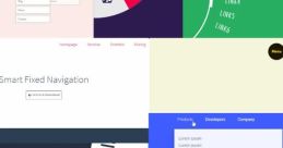 design menu navigation button: Library