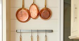 Metal pots pans around Library