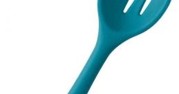 Rubber Handle Slotted Spoon Library