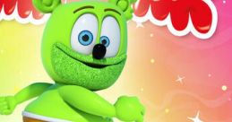 Gummibär, the green bear mascot, dances on a globe, promoting the catchy "Gummy Bear Song" worldwide.