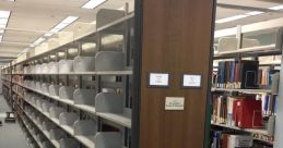 Metal shelf Library