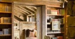 Etc in old farmhouse Library