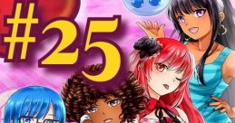 Vibrant characters from HuniePop: Jessie, styled in playful outfits, vibrant colors, and themed icons. Episode #25.