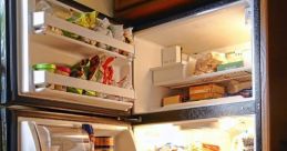 Fridge door open Library