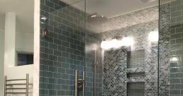 Shower door Library The sharp plasticky of the shower stall door shutting and opening in a series reverberated throughout