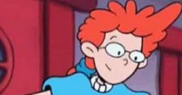 Pepper Ann wears a humorous "Recycle or Kiss My Can!" shirt, showcasing her quirky personality in animated style.