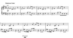 Sheet music for "Shakey Ground," featuring lyrics and melody in a moderate funk style. Perfect for musicians and enthusiasts.