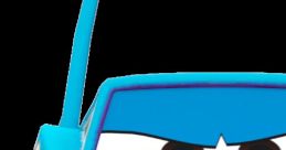 Blue race car from Disney Infinity, resembling The King from Cars, with the number 43 and Dinoco logo prominently displayed.