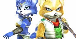 Krystal and Fox McCloud from Star Fox Adventures, showcasing epic teamwork and adventure in a vibrant fantasy world.