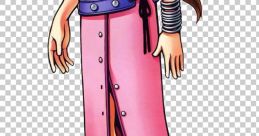 Aerith Gainsborough in her iconic pink dress and brown boots, capturing her unique style from Final Fantasy VII.