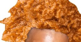 Playful expression of a man with a unique, crispy hairstyle and fun details, embodying a vibrant Trihard meme aesthetic.