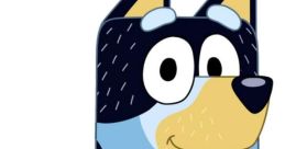 Bandit Heeler from Bluey, a cheerful cartoon character with blue fur and a playful expression, captivating kids worldwide.