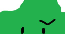 BFDI broccoli character with a puzzled expression, embodying humor and creativity in Battle for Dream Island.