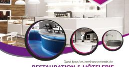 Stylish designs for restaurants and hotels featuring Corian applications for bars, countertops, and hygiene-focused solutions.