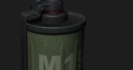 Smoke Grenade (Games) A grenade is an explosive weapon typically thrown by hand, but can also refer to a shell (explosive