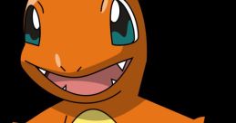 Charming Charmander with bright orange body, blue eyes, and a playful expression, perfect for Pokémon fans and collectors.
