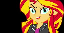 Sunset Shimmer. (My Little Pony: Equestria Girls, Spanish Latin American.) Versión Lite.