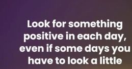 INCREASE the POSITIVES