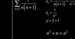 Video Comparison Test demonstrating convergence through mathematical series notation and comparisons.