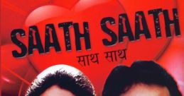 Cover art for 'Saath Saath' featuring lead characters, highlighting romance and music from the film.