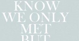 Know We