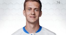Daniil Fomin, 24, midfielder for Dynamo Moscow, showcasing his skills in the 2021-22 season.