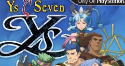 Cover of Ys Seven Premium Edition for PSP featuring dynamic characters and vibrant artwork, exclusive to PlayStation.