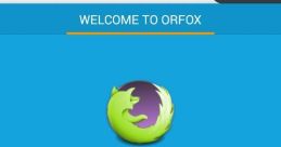 Welcome to Orfox screen showcasing enhanced privacy features and customization options for secure browsing.