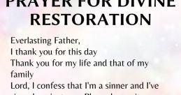 Heavenly Renewal Prayer