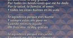 Agradecimientos Celestiales