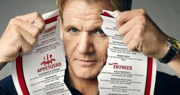 Gordon Ramsay tears a restaurant menu, highlighting the dramatic moments of Kitchen Nightmares. Culinary chaos unfolds!