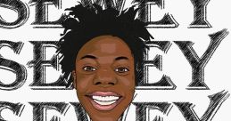 Cartoon character in a red soccer jersey with "SEWEYYY" text, representing iShowSpeed's energetic persona.