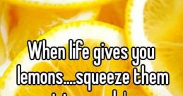 Lemons alert