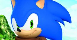 Sonic and Amy from Sonic Boom stand confidently in a vibrant landscape, showcasing their adventurous spirit.