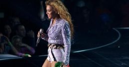 Beyonce Singing Halo Beyonce's voice fills the room, her powerful vocals resonating through the air. The of her singing