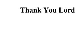 Thank You Lord Lyrics-Video
