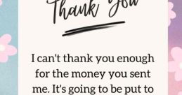 Dsp thanks for the money