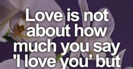 I Love You ! PROVE IT