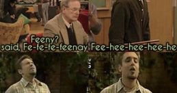 Iconic "Feeny Call" scene from Boy Meets World, showcasing humorous quotes and characters celebrating this memorable moment.