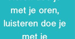 Doe volume harder je kan niet horen